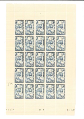 Stamp of France » Collections 1900-1958, Ensemble de feuilles et de fragments