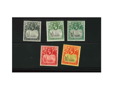Stamp of St. Helena 1922-37 Small specialised group of varieties, mostly minor/unlisted