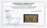 Stamp of France » Emission Cérès 1871-72 1873, Cérès dentelé 10c brun sur rose en paire TÊTE-BÊCHE,