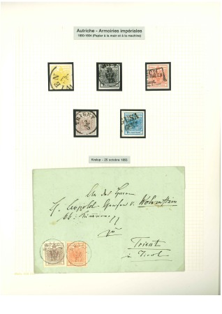 Stamp of Large Lots and Collections Austria: 1850-1877 Attractive and valuable old-time