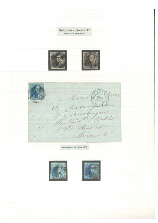 Stamp of Large Lots and Collections Belgium: 1849-78 assembly comprising 64 used stamps
