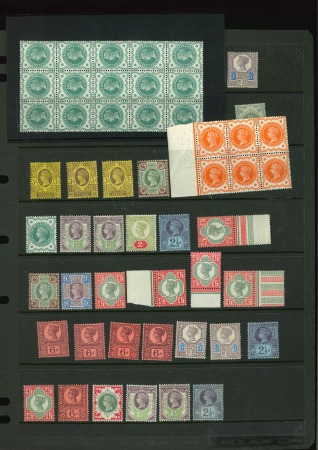 1887-1900 Jubilee issue mint selection on a stockpage