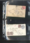 Ceylon: 1880s-1900s, Collection of postal history and stamps with focus on cancellations