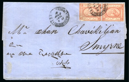 1871 (10.5) Letter from Constantinople to Smirne