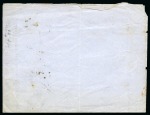 Stamp of Belgium » Belgique. 1863 Médaillons dentelés 12 1/2 : 13 1/2 1c Vert-jaune, bande de cinq, débitage au ciseaux, oblitération simple cercle de Gilly sur imprimé