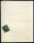 Stamp of Belgium » Belgique. 1861 Médaillons allongés - Émission 1c Vert foncé (petit défaut) sur circulaire sans adresse du 7 septembre 1862 expédiée d'Alost