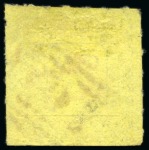 1862 Typeset Provisional 2c Black on yellow used