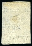 1895 (April) Typewritten 25(c) black, wide letters, narrow stamp (18mm wide), unused