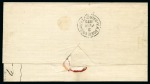 1872 (30.1) Cover from Mersina franked by 3rd Issue 1872 1 piastre red tied by V.R. POSTE EGIZIANE / MERSINA cds