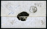 Stamp of Egypt » French Post Offices » Alexandria 1851 (7.4) Folded entire from Alexandria to Gamla Carleby in Finland, postmarked ALEXANDRIE / EGYPTE / 7 AVRIL 51