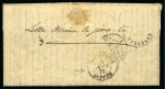 1870 (11.12) Folded cover sent by “BALLON MONTÉ” named “Ville de Paris” from Paris to Alexandria