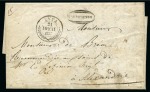 Stamp of Egypt » Greek Post Office » Alexandria 1837 (21.7) Folded entire from Syra to Alexandria with fine SYRA despatch cds, an early commercial letter