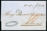 Stamp of Egypt » Greek Post Office » Alexandria 1858 (7.7) Letter from Alexandria via Corfu to Athens