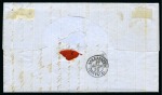 1873 (24.2) Letter from Syra to Alexandria, franked 40 lep and cancelled in Syra
