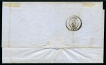 1863 (31.8) Entire letter from Cairo via Alexandria to Syra, Greece with Type VI circular POSTA EUROPEA / CAIRO