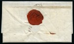 1836 (22.5) Stampless folded letter sheet from Alexandria to Trieste
