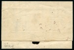 Stamp of Egypt » Austrian Post Offices » Alexandria 1859 (10.2) Folded stampless entire Alexandria to Livorno, bearing “ALEXANDRIEN/ 10.2” small type datestamp in blue