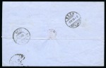 1879 (31.3) Folded cover to Langnau, Switzerland, franked 1876 10 s. tied ALEXANDRIEN/31.3.79 thimble circular datestamp