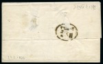 Stamp of Egypt » Austrian Post Offices » Mixed Frankings 1866 (28.5) Folded cover from Cairo to Trieste, with two Egypt 1866 1st Issue 1 pi. in combination with Austrian Levant 15 s. brown