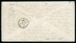 1868 (13.11) Cover from Cairo to England (with enclosed letter from “The New Hotel, Cairo”), franked by 1865-67 6d lilac plate 6