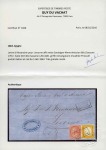 Stamp of Egypt » Italian Post Offices » Alexandria 1863 Wrapper franked Sardinia 1855-63 80c. and 1863-65 London printing 40c. tied by framed “PIROSCAFI/POSTALI/ITALIANI” 