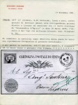 1879 (16.3) 10c. Official postal stationery card, addressed to Livorno with ALESSANDRIA D’EGITTO/POSTE ITALIANE cds