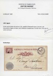 1879 (16.3) 10c. Official postal stationery card, addressed to Livorno with ALESSANDRIA D’EGITTO/POSTE ITALIANE cds