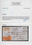 1868 (15.5) Envelope from Tanta to Italy, bearing Egypt 2nd Issue 1pi. rose-red (2) in combination with Italy 1863-65 60c. pair