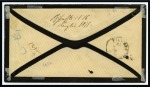 Stamp of Egypt » Italian Post Offices » Mixed Frankings 1875 (14.6) Mourning envelope to Florence bearing GB 2d from Beyrout and Italy ESTERO 40c. from Alexandria
