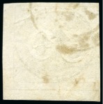 1843, 30r black, early impression, semi-xiphopagus
