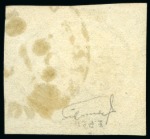 Stamp of Brazil » 1843 Bull's Eyes 1843, 30r black, worn impression, good margins with