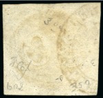 1843, 30r black, intermediate impression, used at Ouro Preto