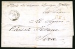 Stamp of Egypt » Greek Post Office » Alexandria 1845 (12.8) Entire folded letter from Alexandria to Syra, bearing type II-1 postmark ALEXANDRIA / (TOYPKIA) circular datestamp
