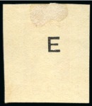 Spence 129: 1/2a brownish red on yellowish paper, pos.42, with "E" of "SPECIMEN"