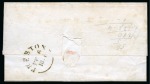 Stamp of Great Britain » 1840 1d Black and 1d Red plates 1a to 11 1840 1d Black pl.6 KE, state 2, tied to 1841 (Feb 6) wrapper from Preston to Blackburn (Lancashire) by PALE MAGENTA Maltese Cross