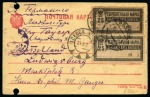 1921-49, Very attractive selection of five covers/cards, incl. 1934 South America Zeppelin flight