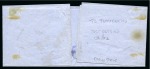 Stamp of Bolivia 1867 5c green, the finest of less than five covers recorded bearing a single franking