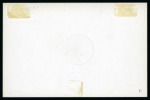 Antigua 1903 (19 FEB) die proof in black on glazed card (92 x 60mm) Rare