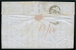 Cyprus 1855 (17 May) entire letter (in Italian) from Larnaca to Genoa, the front with very fine strike of "LARNACA" 