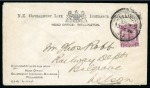 Stamp of New Zealand New Zealand Life Insurance. 1898 (16 Oct.) Official printed envelope (G.I. 283. 65 000/2/98 HEAD OFFICE WELLINGTON