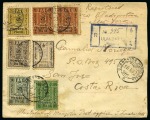 1928-30 Pair of covers sent registered to COSTA RICA