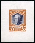 1913 Romanov Tercentenary 35k group of four bi-colour die proofs