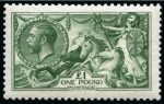 1913 Waterlow £1 Green, unmounted mint, centred slightly left, 