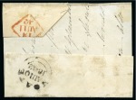 Stamp of Great Britain » The "Quercus" Collection » Distinctive Maltese Cross Cancellations 1841 1d Red pl.23 DK tied to part envelope from <mark>Moate</mark> to Dublin (Ireland) by distinctive <mark>Moate</mark> Maltese Cross