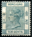 Stamp of Hong Kong 1862-1927, Mostly used accumulation on stockcards with mostly with Shanghai "S1" and cds