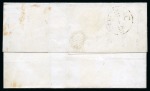 1840 1d Black pl.5 DI, good margins, tied to 1840 (Aug 26) lettersheet from London to Bath with neat red Maltese Cross