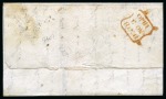 Stamp of Great Britain » The "Quercus" Collection » Change of Cancellation Ink 1840 1d Black pl.6 tied to 1840 (Nov 3) entire sent locally in London by crisp EXPERIMENTAL black MC and "T. P / Cornhill" hs