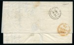 Stamp of Hong Kong 1852 (Nov 22) Wrapper from Shanghai to England via Hong Kong with "SHIP LETTER / VICTORIA HONG KONG" hs