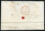 1840 1d Black pl.1b DH & DL on 1840 (Aug 29) lettersheet from Manchester tied by neat reddish purple Maltese Crosses