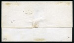 1840 1d Black pl.11 CD on 1841 (Jul 1) lettersheet from Poole